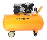 Compresor de aer Stager Air 32C250, 250L, 10 bar, 324 l/min, monofazat