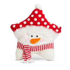 Pernă decorativă de Crăciun - om de zăpadă - 35 x 42 cm 58262B
