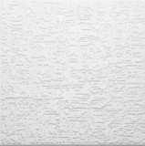 Tavan fals decorativ, polistiren expandat, T102, modern, alb, 50 x 50 x 1 cm
