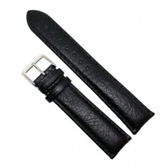 Curea de ceas din piele naturala anti-alergica Neagra 18mm 20mm 22mm 24mm - 7D22