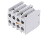 Contacte auxiliare LS ELECTRIC AU-4M 1A3B, cleme cu şurub frontală, -5&divide;60&deg;C, IP20