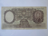 Rară! Argentina 1000 Pesos 1966