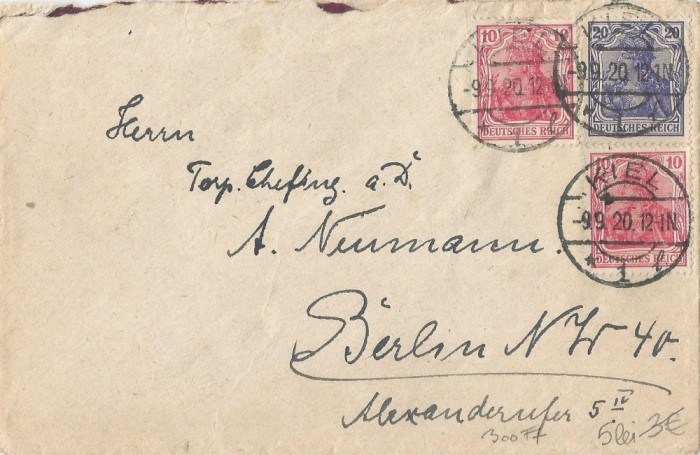 ~Germania, plic circulat intern, 1920