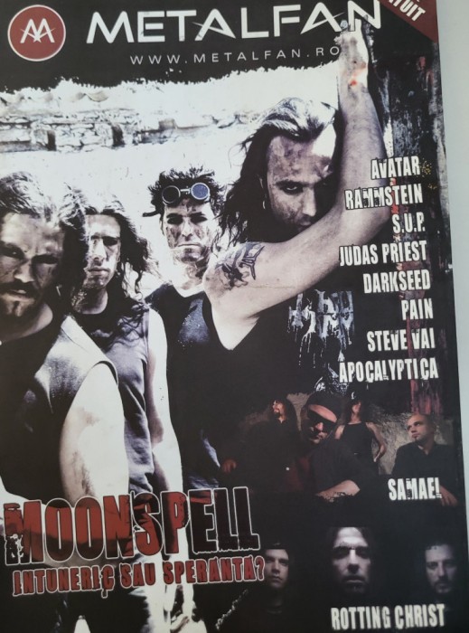 Fanzine romanesc Metalfan (metal, black, death metal, interviuri Samael, Mooonspel etc., cronici, foarte rar)