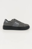 Karl Lagerfeld adidași din nubuc MAXI KUP RSG culoarea gri, KL52218