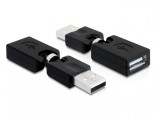 Adaptor USB 2.0 A T - M rotabil, Delock 65260