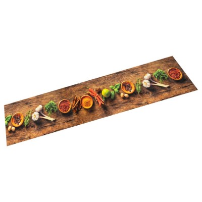 vidaXL Covor de bucătărie lavabil Spices, 60x180cm, catifea 4005606 foto