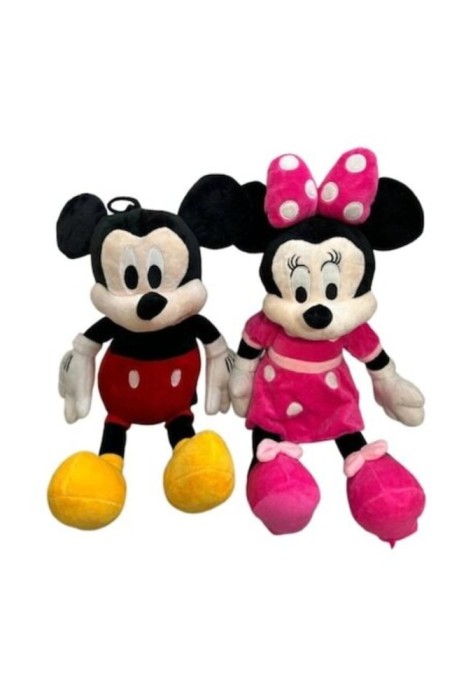 Set 2 plusuri: Minnie si Mickey Mouse, multicolor, 45cm