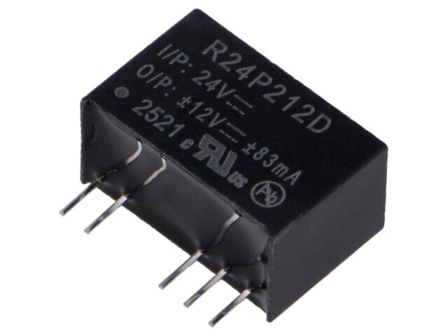 Convertor DC/DC RECOM 2W 21,6-26,4V la 12V 83mA R24P212D