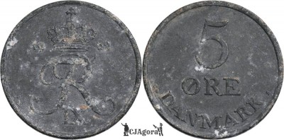 1962 ( C📷;S ), 5 &amp;Oslash;re - Frederik IX - Danemarca foto