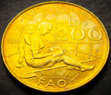Moneda FAO 200 LIRE - ITALIA, anul 1980 * cod 3535