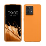 Husa Kwmobile pentru Motorola Edge 40 Neo, Portocaliu, Silicon, KWM000022NU008C, Carcasa