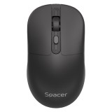 Mouse Wireless SPACER SPMO-WS03-BT, 1600 dpi, Negru