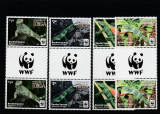 Tonga 2016-Fauna,WWF,Cameleoni,serie 4 val.cu vigneta WWF.si serie,Mi,2098-2101, Nestampilat