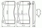 Set placute frana,frana disc VOLVO V70 II (SW) (2000 - 2007) BOSCH 0 986 494 395