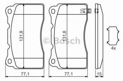 Set placute frana,frana disc OPEL ASTRA J Sports Tourer (2010 - 2016) BOSCH 0 986 494 395 foto