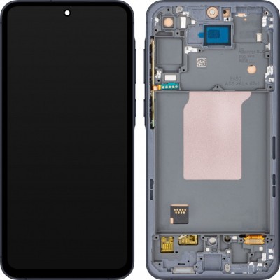 Display cu Touchscreen MP compatibil cu Samsung Galaxy A55 5G A556, cu Rama, Negru foto