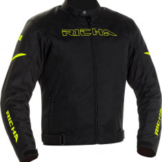 Geaca Moto Richa Buster WP Jacket, Negru/Galben, 5XL