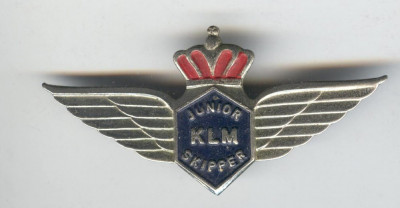 Insigna KLM - Junior Skipper - Aviatie foto