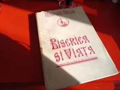 MITROPOLIT NICOLAE BĂLAN, BISERICA SI VIATA.SIBIU 1947- COPERTA PR. ARSENIE BOCA