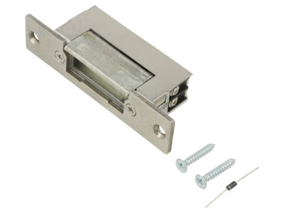 Yală electromagnetică reversibilă 12VDC cu placă de montare foto