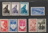 ROMANIA 1942 LP 148 I LP 148 II LP 148 III IMAGINI BASARABIA 1 AN DE LA DEZROBIREA BUCOVINEI MIRON COSTIN SERII MNH NESTAMPILATE