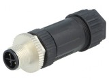 Mufă M12 4-PIN pe Cablu cu Şurub
