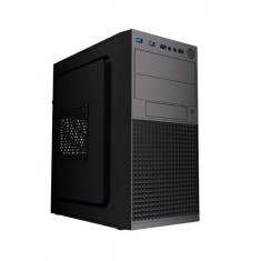 Carcasa Gembird Fornax K300, Mini Tower, fara sursa, m-ITX, mATX (Negru)