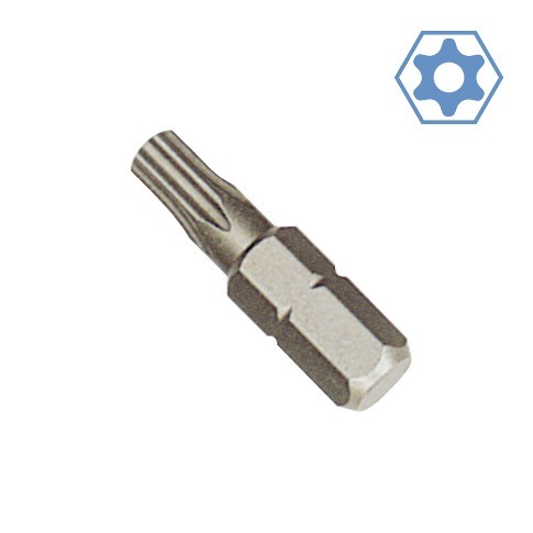 Bit Torx cu gaură, T7, 25mm, Oțel S2 -