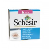 Cumpara ieftin Schesir Kitten Tuna with Aloe in Jelly, conserva, 85 g