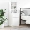 Noptiera alb 39x35x125 cm lemn prelucrat