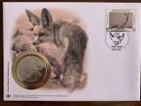 Libia - FDC cu medalie, fauna wwf