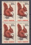 ROMANIA 1993 LP 1318 a FAUNA PROTEJATA EROARE O DIN ROMANA SPART STANGA JOS MNH