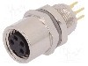 Conector M8, 4 pini, clasa etanseitate IP67, TE Connectivity - T4043014041-000 foto