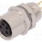 Conector M8, 4 pini, clasa etanseitate IP67, TE Connectivity - T4043014041-000
