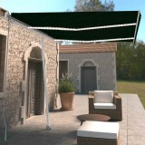 vidaXL Copertină retractabilă manual cu LED, antracit, 350x250 cm 3069524