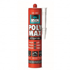 Adeziv si Etanseizant BISON Poly Max Original, 465 g, Culoare Alb, Adeziv Multisuprafete, Adeziv Universal, Adeziv Rapid, Adeziv Constructii, Adeziv P