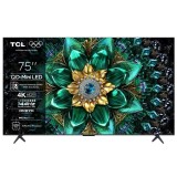Televizor Smart Mini LED TCL 75Q6C, 189 cm, 4K,&nbsp;smart Google TV, Negru, Smart TV, Ultra HD