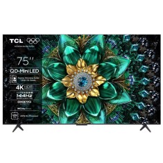 Televizor Smart Mini LED TCL 75Q6C, 189 cm, 4K,&nbsp;smart Google TV, Negru
