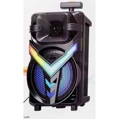 Boxa portabila, troller, ZQS-8158 Selling Depot&reg;, Bluetooth, Difuzor 8&quot; Inch, 3000 mAh, 20W PMPO, Subwoofer Su