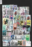 Lot Filatelic Belgia Pagină Clasator Timbre Vechi Ornitologie Flori Artă Istorie Ștampilate Neștampilate - A810
