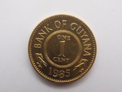 1 CENT 1985 GUYANA-XF foto