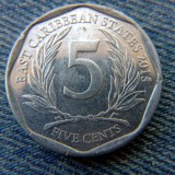 2q - 5 Cents 2015 East Caribbean States / Caraibe, America Centrala si de Sud