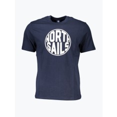 Tricou barbati din bumbac cu imprimeu cu logo si croiala Regular fit bleumarin inchis, S