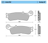 Placute frana fata Yamaha YZF 250 21 -, WRF 450 21 -, YZF 450 20- MOTO-MASTER SINTERPRO SERIES RACING GP