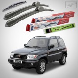Cumpara ieftin Ștergătoare Mitsubishi Pajero Pinin (H6_W, H7_W) 2000-2007 | Set Față și Spate Flat &ndash; TeamCar&reg;