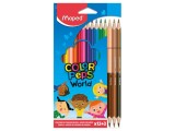 Creioane colorate Maped Color'Peps World 12+3 culori