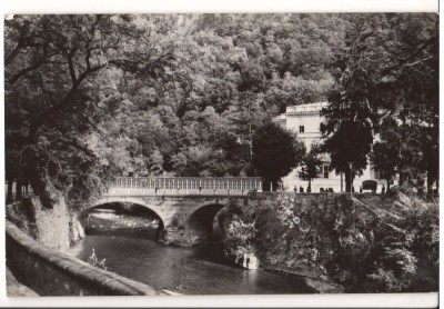 CPIB 15767 CARTE POSTALA - BAILE HERCULANE, PODUL ACOPERIT PESTE CERNA, RPR foto