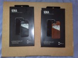 Husa piele naturala Sena Lugano Wallet pentru iphone 5, iPhone 5/5S/SE, Maro, Fara snur