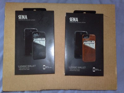 Husa piele naturala Sena Lugano Wallet pentru iphone 5 foto